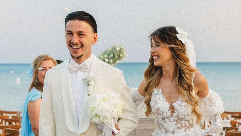 Trabzonspor'un genç yıldızı Enis Epic, Arzum Epic ile evlendi