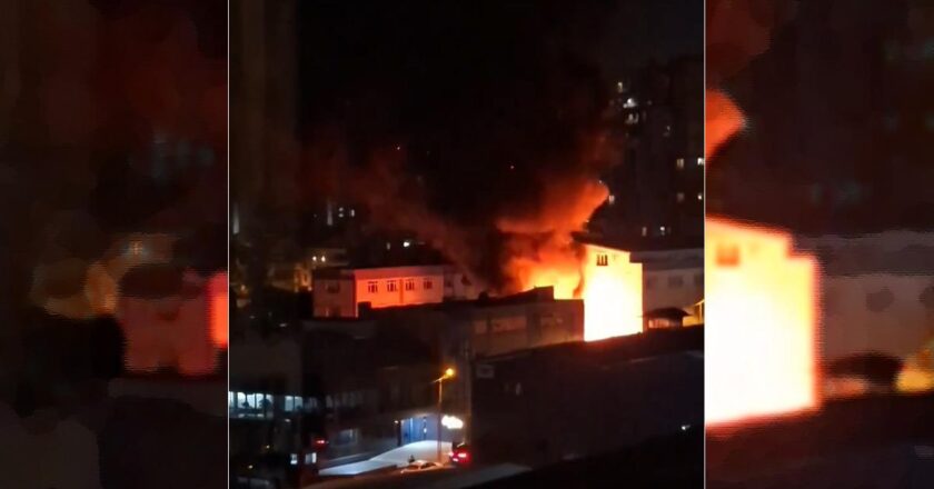 Küçükçekmece fabrikası gece yarısı alevlere teslim oldu!